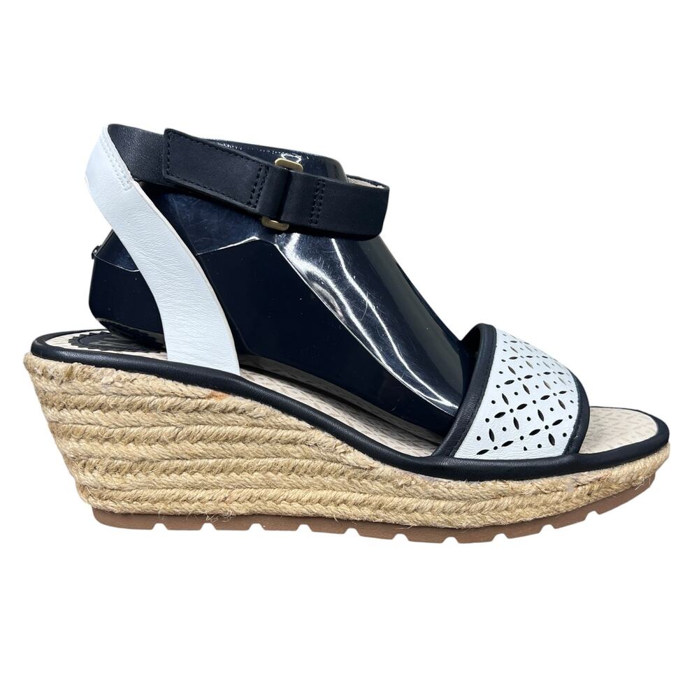 Fly London Ekal969fly White Espadrille Wedge Sandals Size 41 US 10